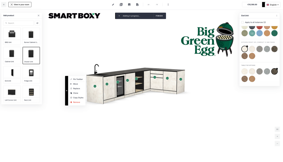 big green egg bbq and outdoor kitchen design