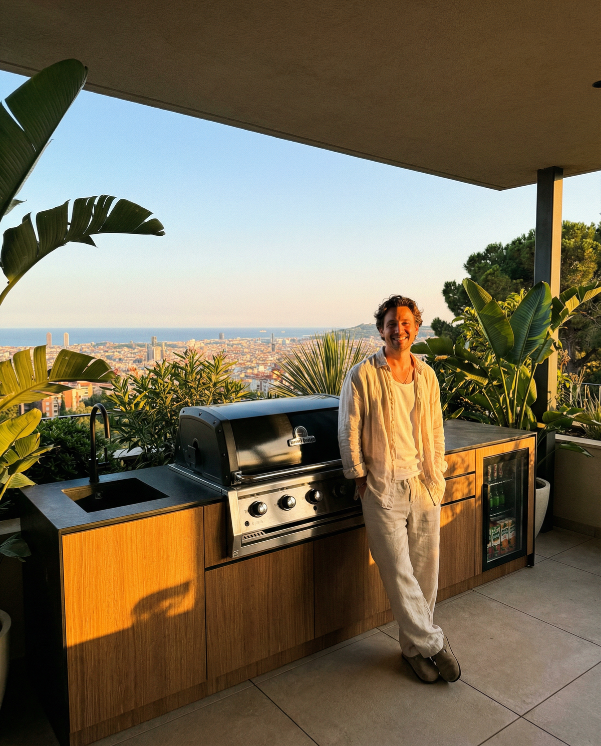 custom bespoke outdoor kitchen