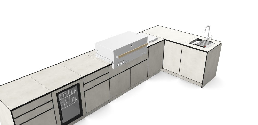 Kitchenboxy Modular - Προσαρμοσμένος Σχεδιασμός Αναφ.: M_QZOM7RR