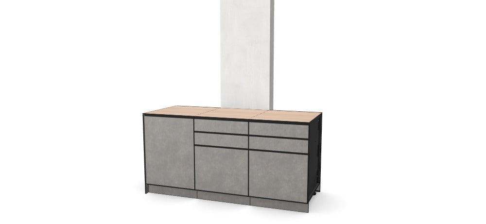 Kitchenboxy Modular - Diseño personalizado Ref: M_ZIQSBEA