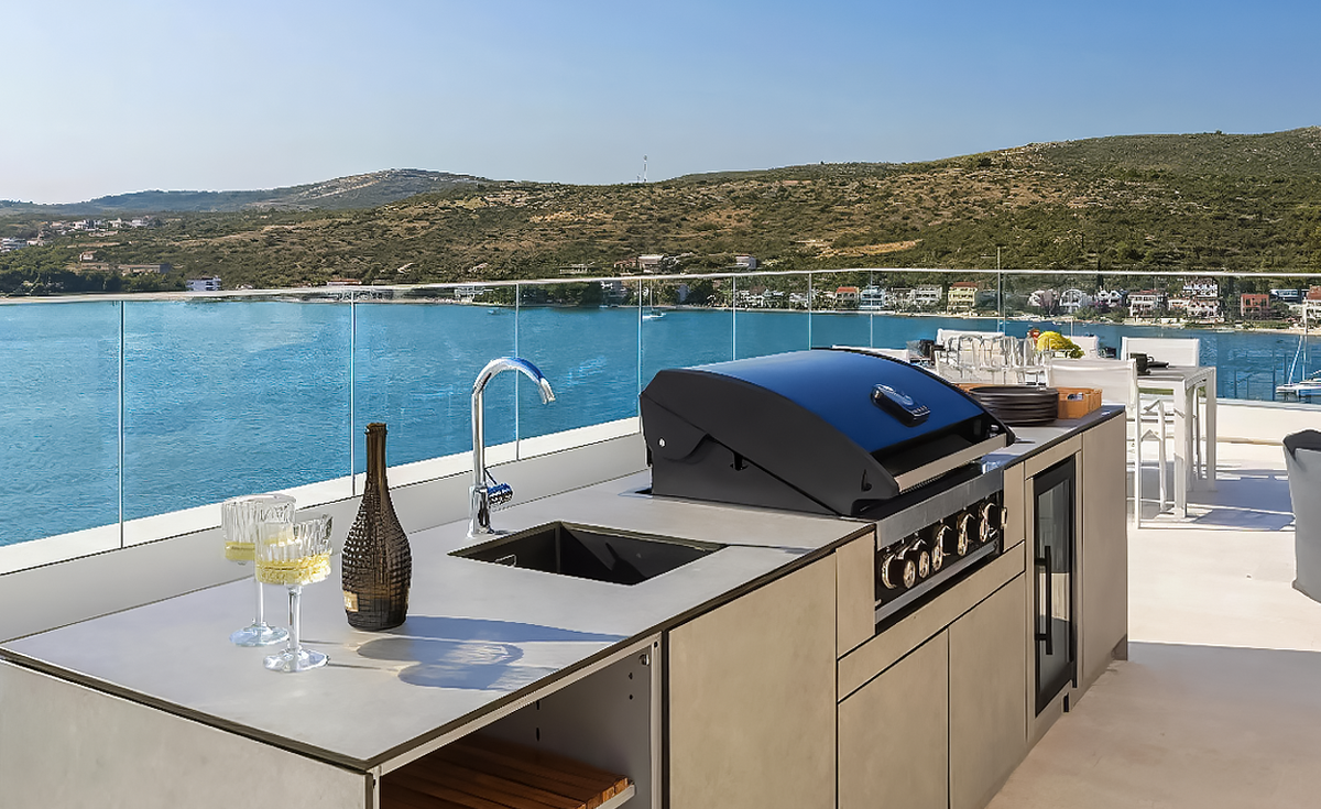luxury bespoke custom outdoor summer kitchen eleexa