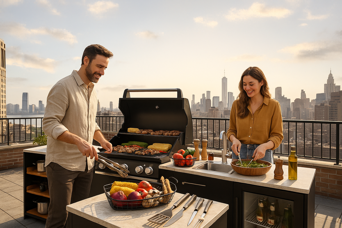 New York outdoor kitchen 